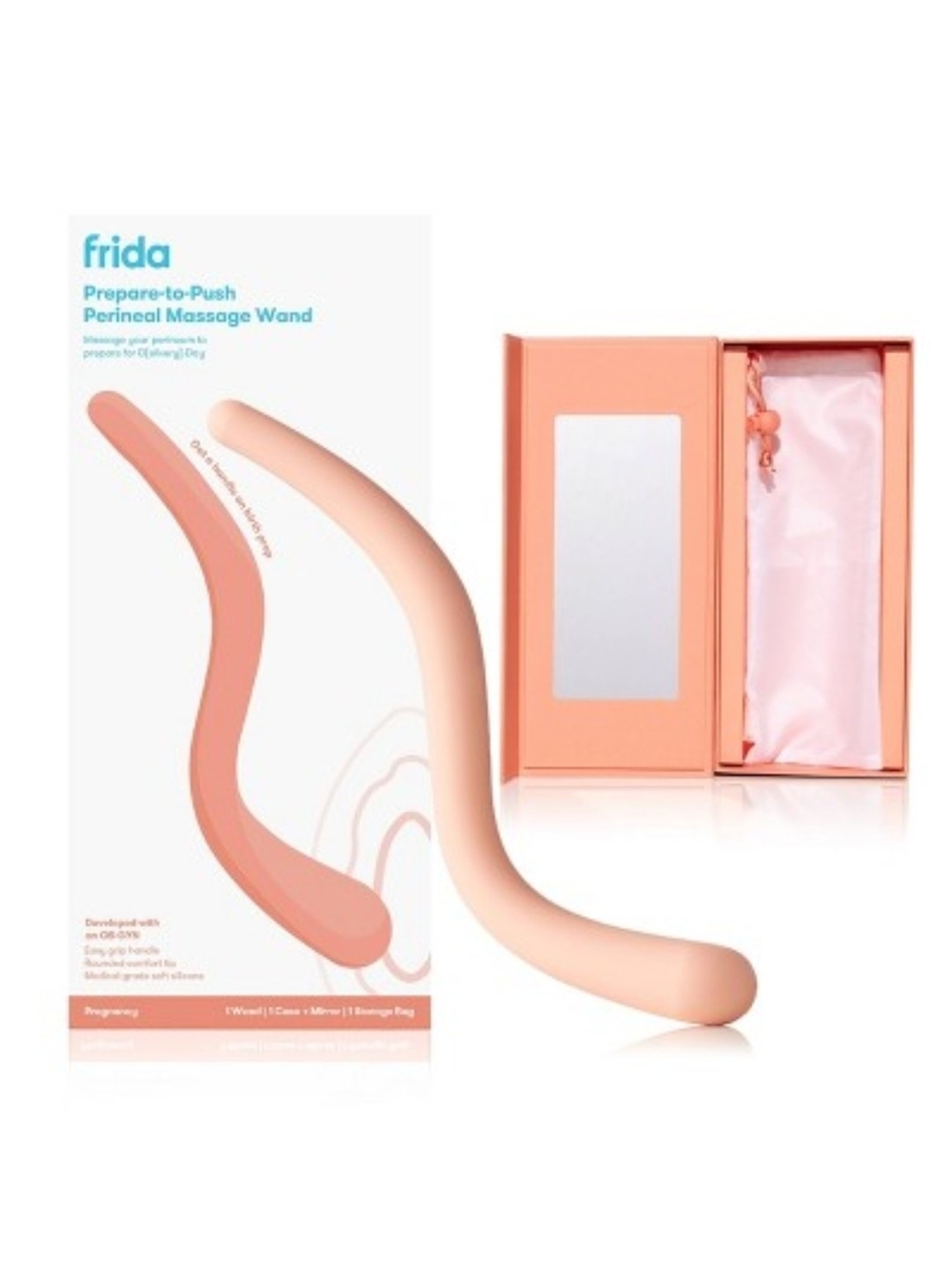 Frida Mom Prepare-to-Push Perineal Massage Wand – Peach
